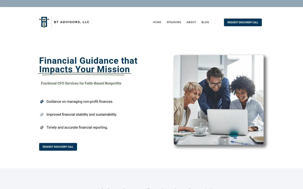 BT Advisors website