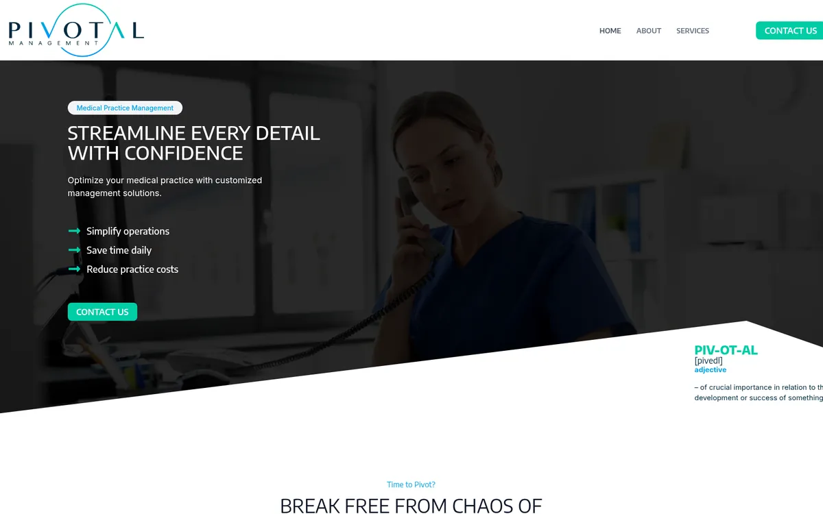 Pivotal Management website