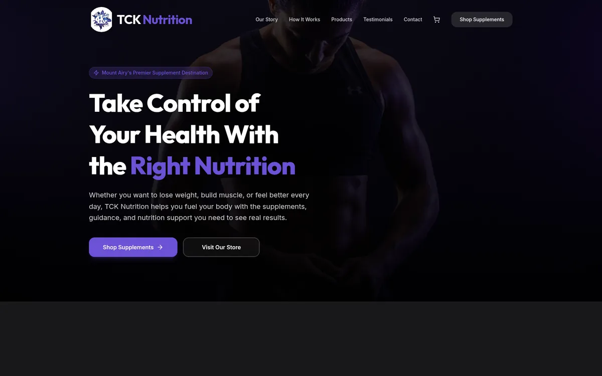 TCK Nutrition website